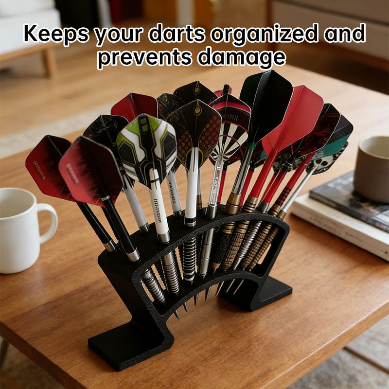 27-Slot Dart Stand with Holder | Large Capacity Dart Storage & Organizer for Board, Darts, and Accessories - Renee Lane Company