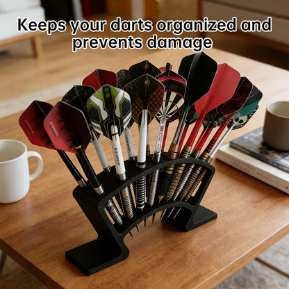 27-Slot Dart Stand with Holder | Large Capacity Dart Storage & Organizer for Board, Darts, and Accessories - Renee Lane Company