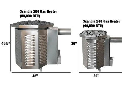 Scandia 80K BTU Gas Sauna Heater - Renee Lane Company