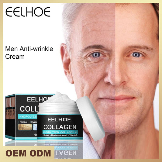 EELHOE collagen firming face cream with white jar and teal product box