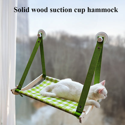 Durable Wooden Cats Hammock Pet Mat Comfortable Sun Seat Cats Beds Cat Climbing Frame Pets Accessories Cat Window Hammock Mats - Renee Lane Company