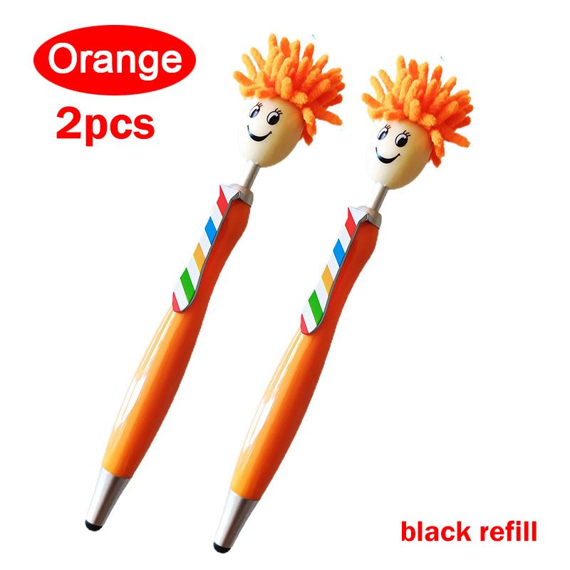 2PCS/5PCS Mop Pen Screen Cleaning Pen With Motivational Quotes 3 In 1 Stylus Dusting Pen For Kids And Unisex Ink Rollerball Pen School Office Motivational Stylus,Line Point 0.1cm/0.03in, Black Refill - Renee Lane Company