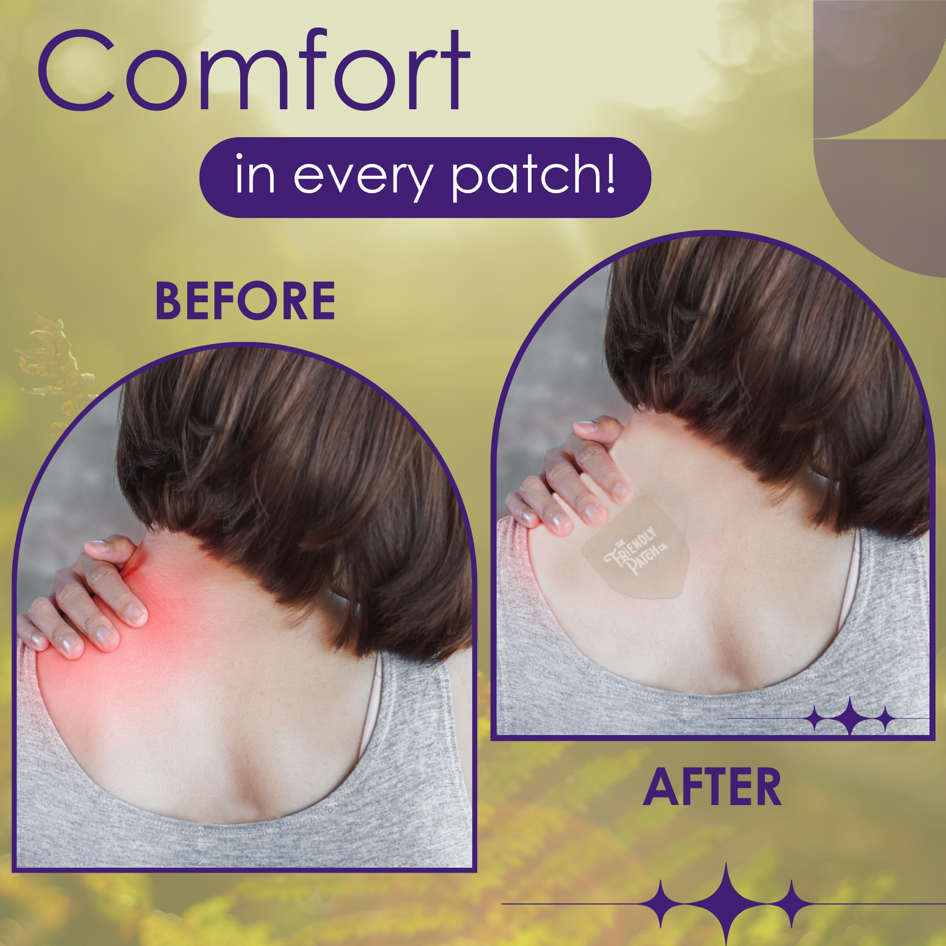 Relief Day Pain Patches: Sustained Arnica & Willow Bark Patches - 8 pack - Renee Lane Company