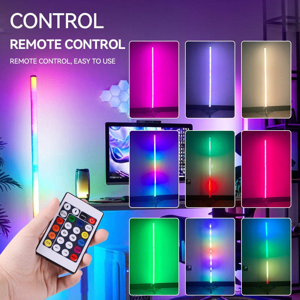 USB Powered LED Lights for Bedroom, Floor Lamp Room Lights,Color Changing Floor LED Light with Remote Control,Decorative Floor Ambient Night Light for Bedroom, Living Room, Game Room,Indoor Lighting, Cozy Lighting for Home Decor - Renee Lane Company