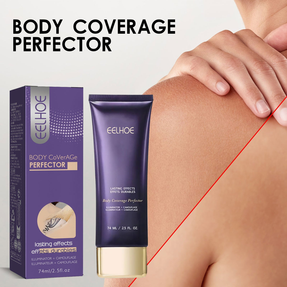 Body Concealer Repair Cream  Ivory White 74ml 1 Box