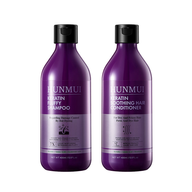 HUNMUI Keratin Hair Conditioner And Shampoo 400ml