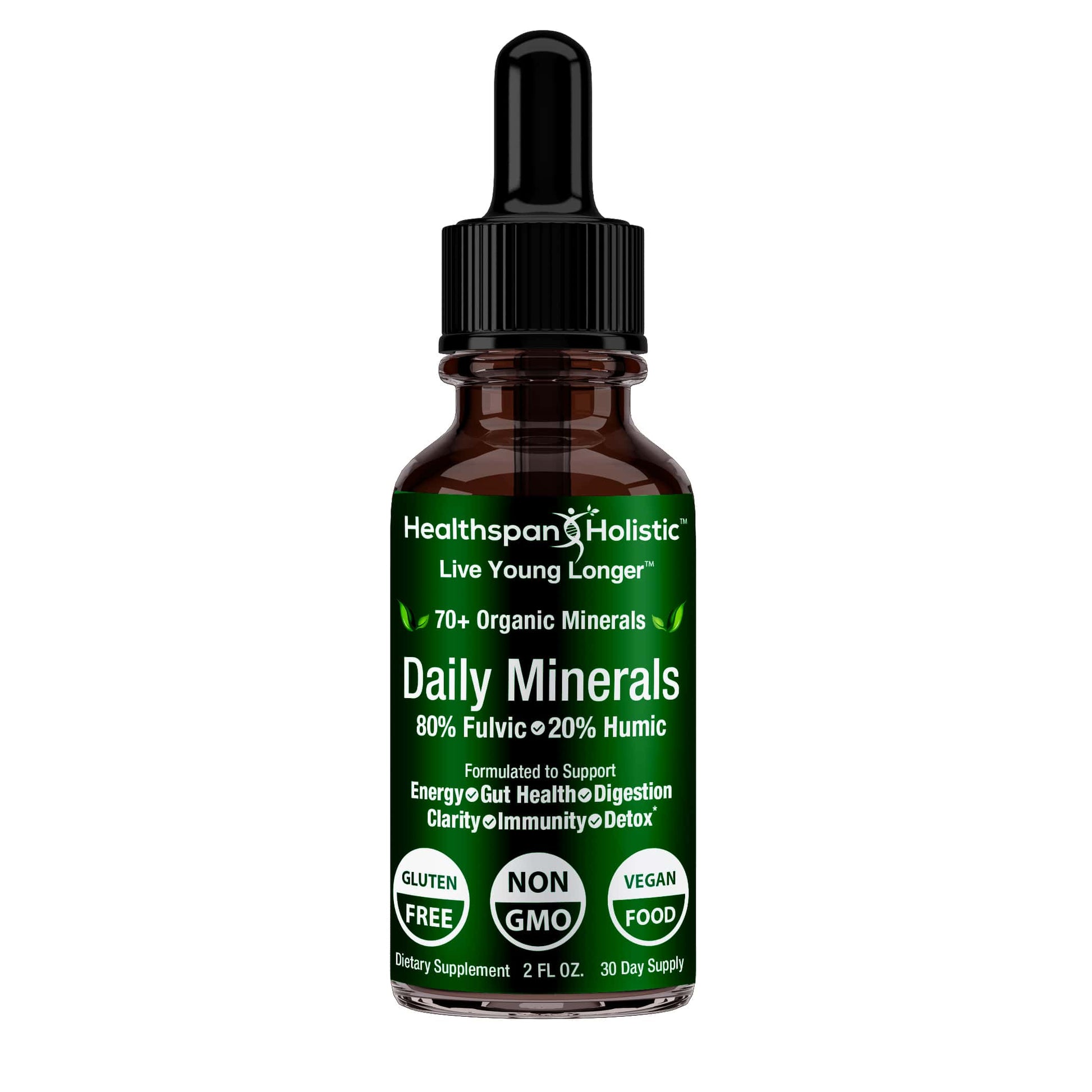 2oz Daily Minerals Fulvic Humic Concentrate - Renee Lane Company