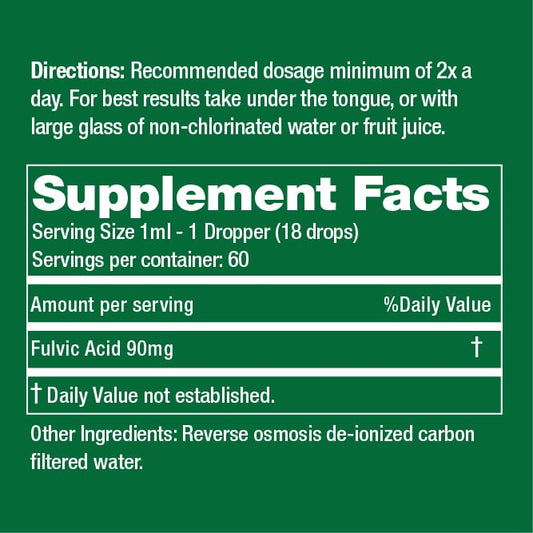 2oz Recharge 100% Fulvic Minerals Concentrate - Renee Lane Company