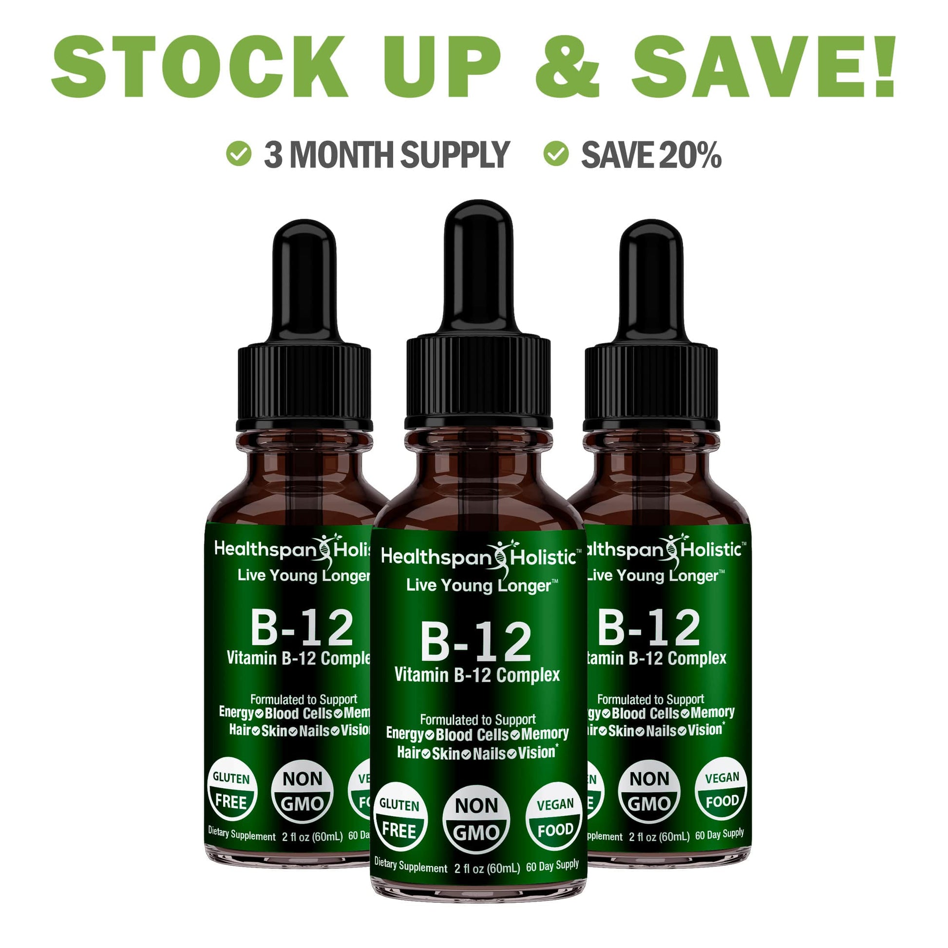 2oz Vegan B12 Supplement - Renee Lane Company
