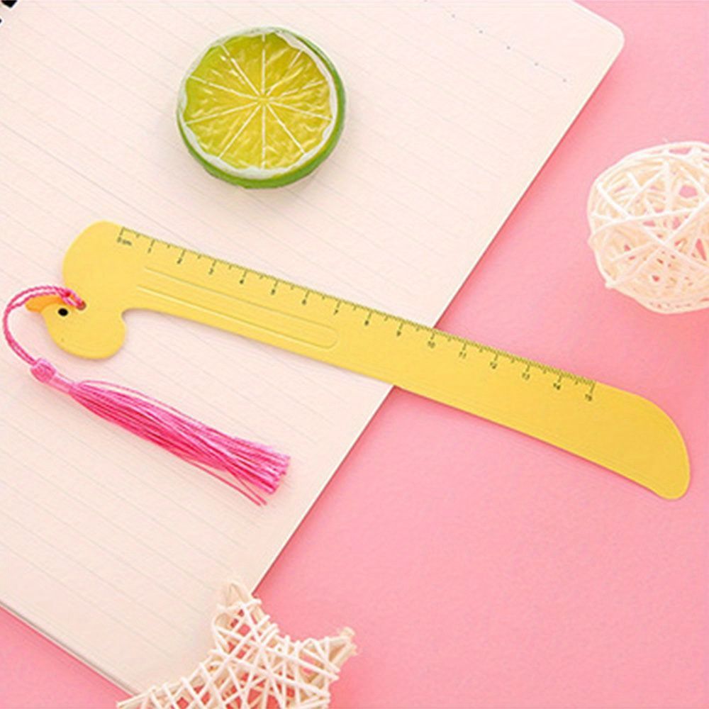 2pcs Cartoon Pet Straight Ruler Bookmarks 5.91inch Scale Ruler Learn Kawaii Stationery Office School Supplies - Renee Lane Company