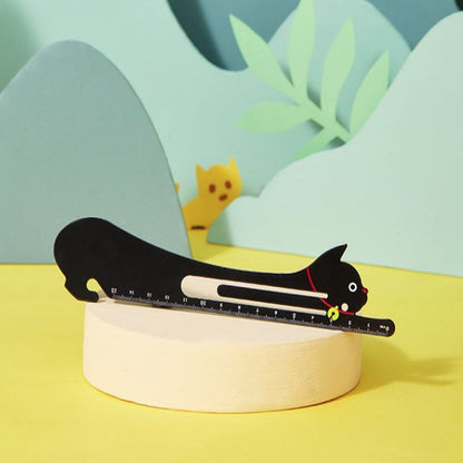 2pcs Cartoon Pet Straight Ruler Bookmarks 5.91inch Scale Ruler Learn Kawaii Stationery Office School Supplies - Renee Lane Company