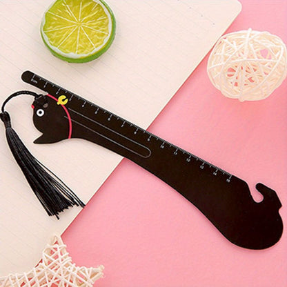 2pcs Cartoon Pet Straight Ruler Bookmarks 5.91inch Scale Ruler Learn Kawaii Stationery Office School Supplies - Renee Lane Company