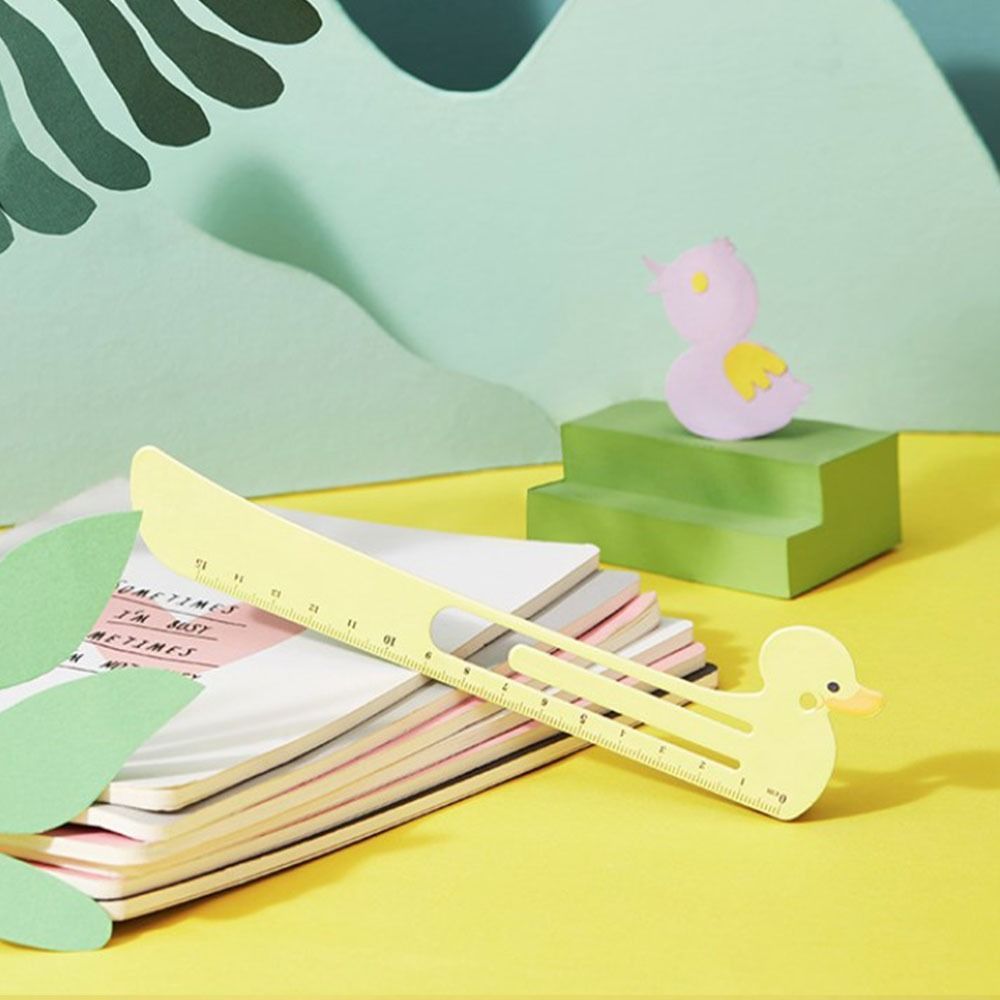 2pcs Cartoon Pet Straight Ruler Bookmarks 5.91inch Scale Ruler Learn Kawaii Stationery Office School Supplies - Renee Lane Company