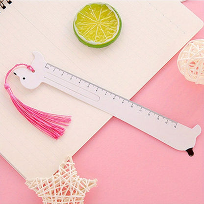 2pcs Cartoon Pet Straight Ruler Bookmarks 5.91inch Scale Ruler Learn Kawaii Stationery Office School Supplies - Renee Lane Company