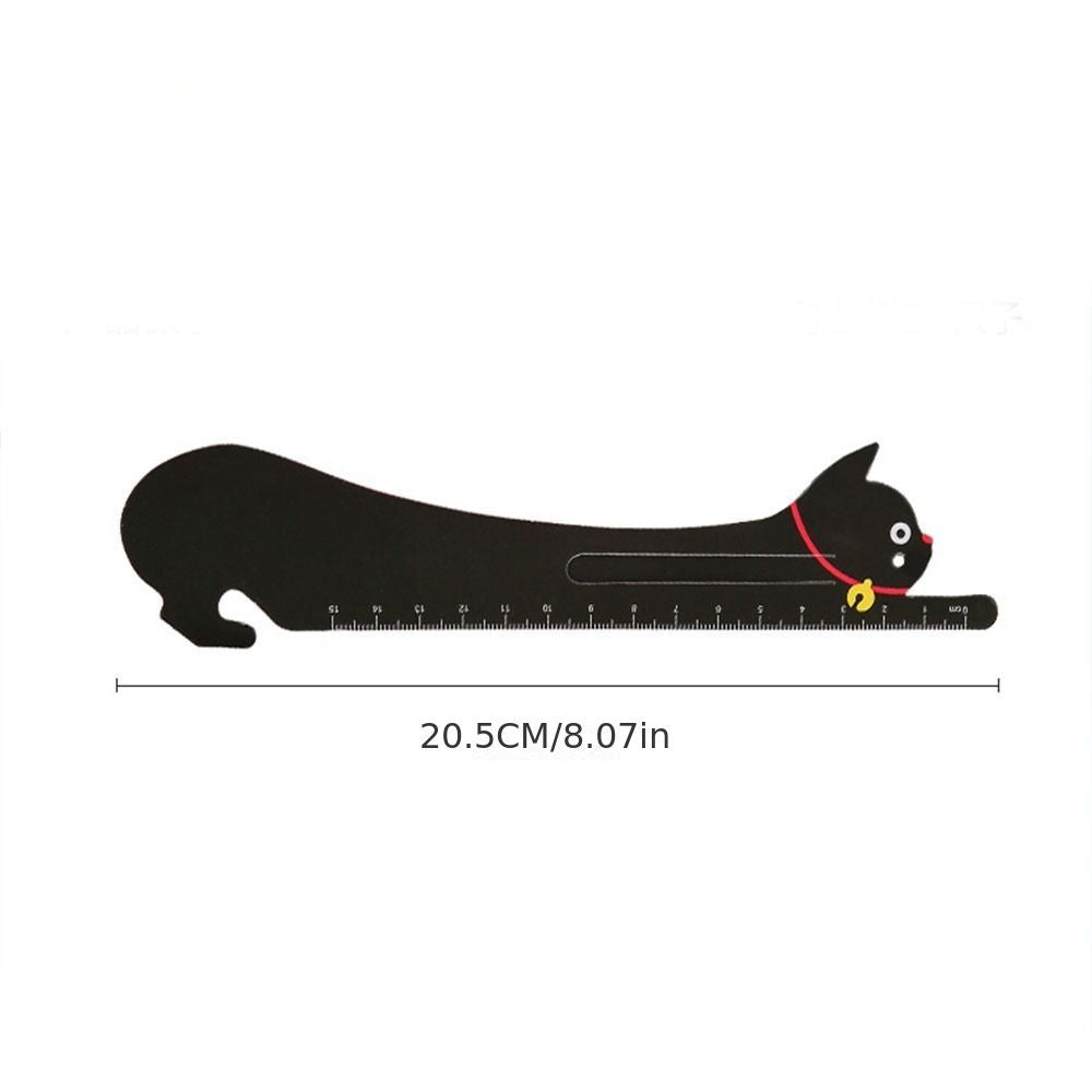 2pcs Cartoon Pet Straight Ruler Bookmarks 5.91inch Scale Ruler Learn Kawaii Stationery Office School Supplies - Renee Lane Company