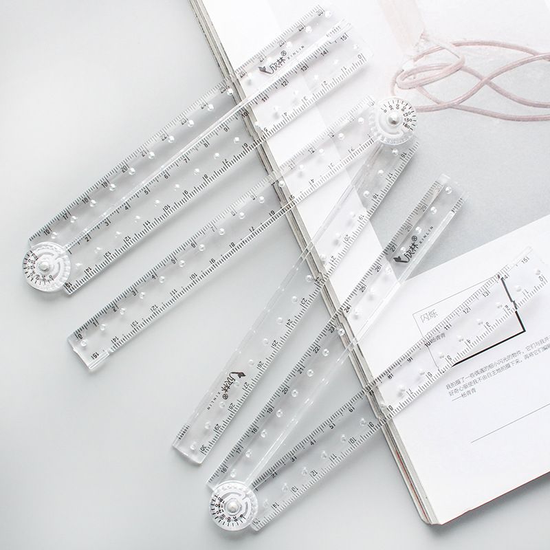 2pcs Folding Acrylic Ruler,School Supplies,Office Supplies - Renee Lane Company
