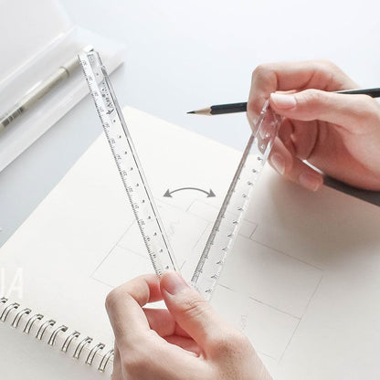 2pcs Folding Acrylic Ruler,School Supplies,Office Supplies - Renee Lane Company