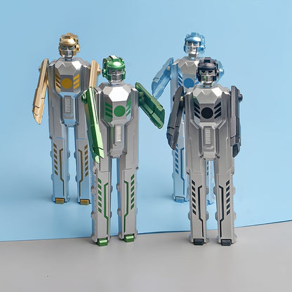 2pcs New Creative Cool Transforming Robot Shape Gel Pen Detachable 0.5mm Black Refill - Renee Lane Company