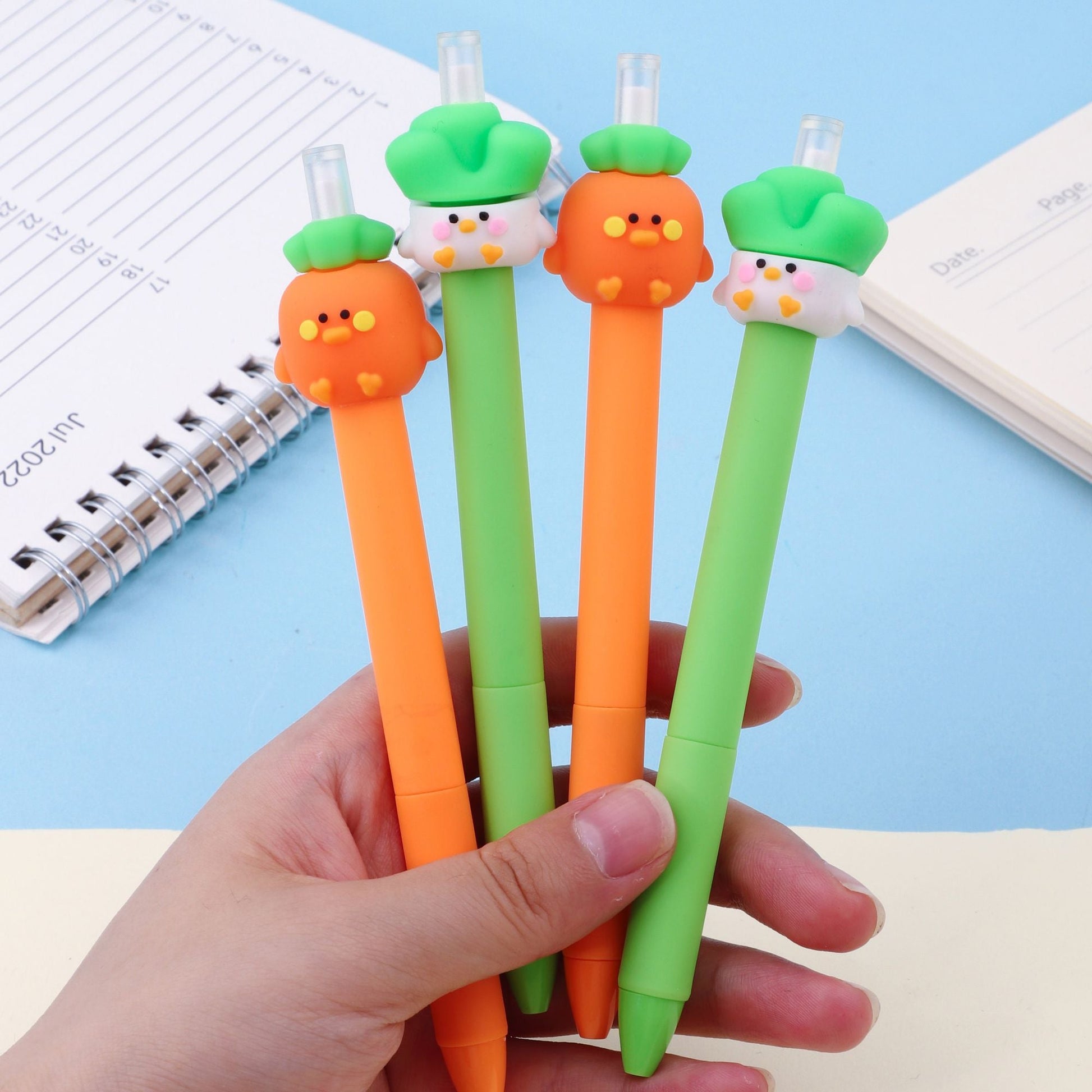 2pcs Vegetable-Shaped Mechanical Pencils. No Sharpening ! Inkless Pencil - Perfect For School & Office! - Renee Lane Company