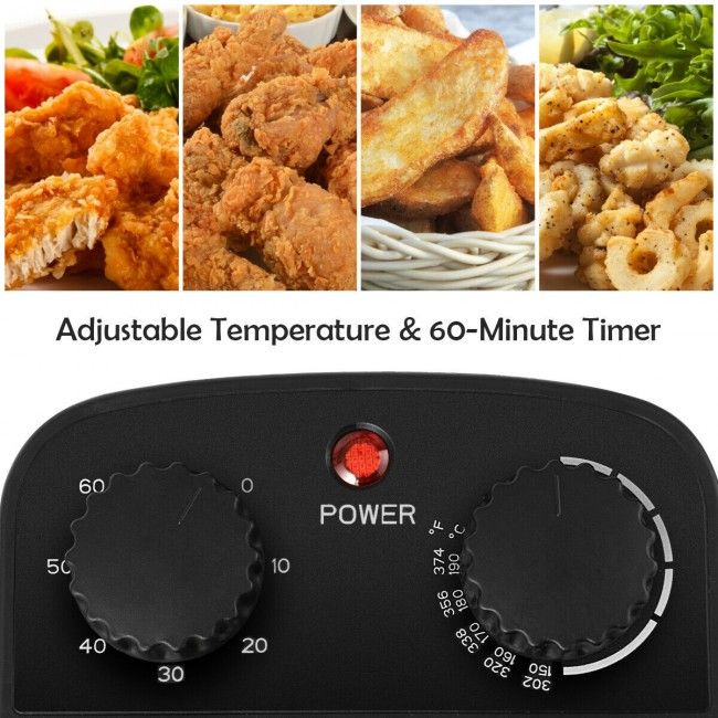 3.2 Quart Electric Stainless Steel Deep Fryer with Timer - Renee Lane Company