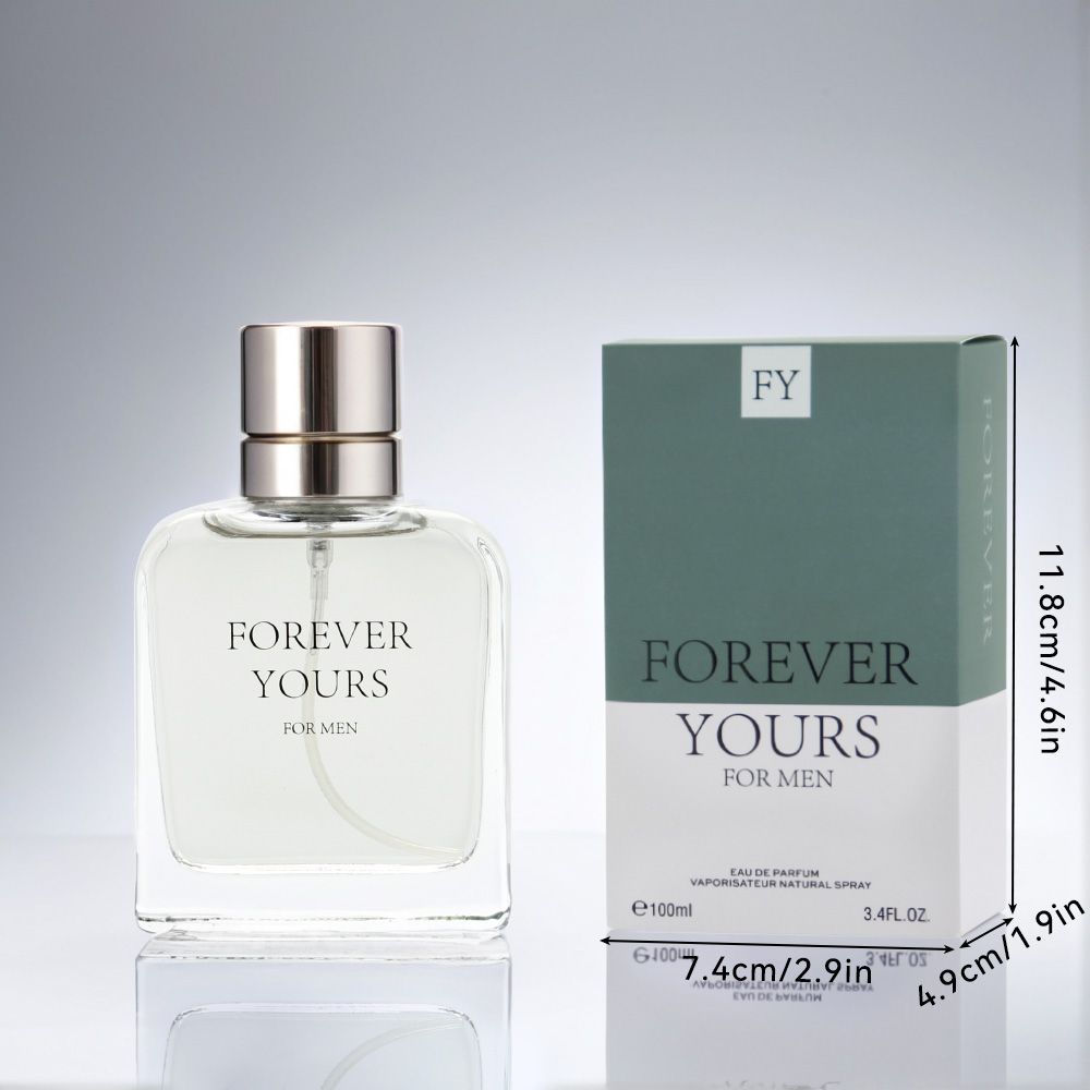 3.4 Fl Oz Men's Eau De Parfum Spray - a Amber Fougere fragrance for men- With Coconut Nectar,Star Anise and Ginger - Medium Intensity Perfume - Renee Lane Company