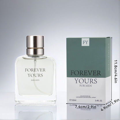 3.4 Fl Oz Men's Eau De Parfum Spray - a Amber Fougere fragrance for men- With Coconut Nectar,Star Anise and Ginger - Medium Intensity Perfume - Renee Lane Company