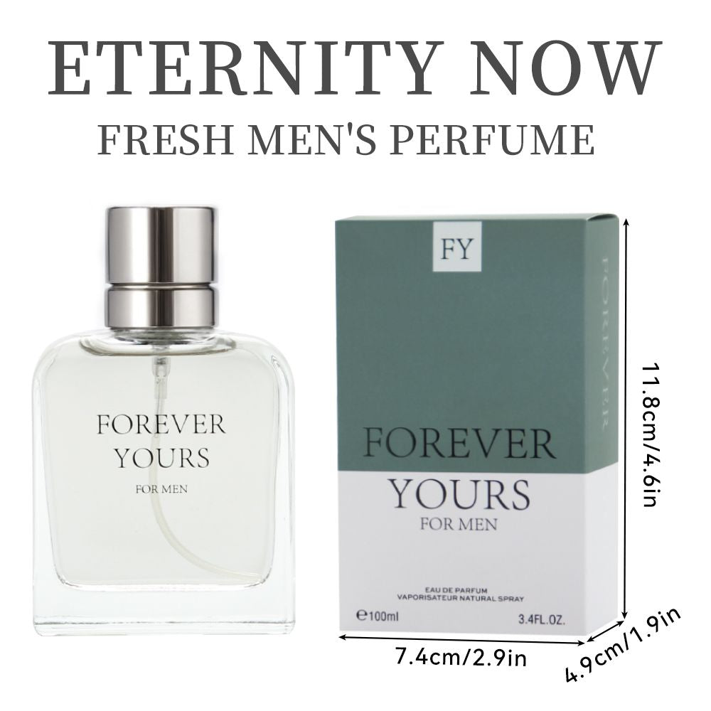 3.4 Fl Oz Men's Eau De Parfum Spray - a Amber Fougere fragrance for men- With Coconut Nectar,Star Anise and Ginger - Medium Intensity Perfume - Renee Lane Company