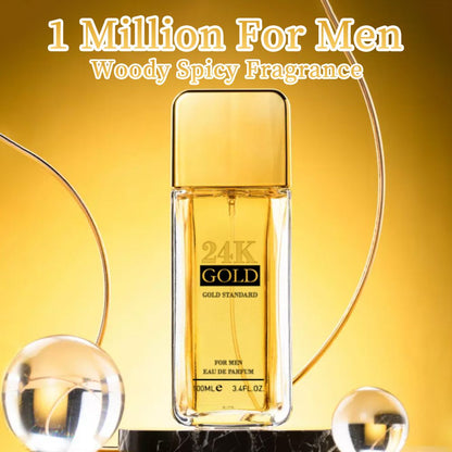 3.4f.0zMen's Eau De Toilette Spray, with Amber & Cinnamon Long-Lasting Perfume, Perfect forDating, Daily Life, Parties, Gift Giving, Notes OfBlood Orange, Grapefruit, Mint - Renee Lane Company