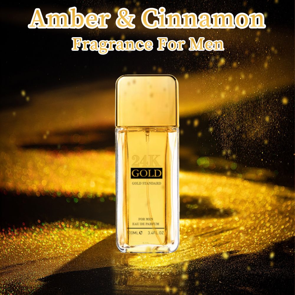 3.4f.0zMen's Eau De Toilette Spray, with Amber & Cinnamon Long-Lasting Perfume, Perfect forDating, Daily Life, Parties, Gift Giving, Notes OfBlood Orange, Grapefruit, Mint - Renee Lane Company