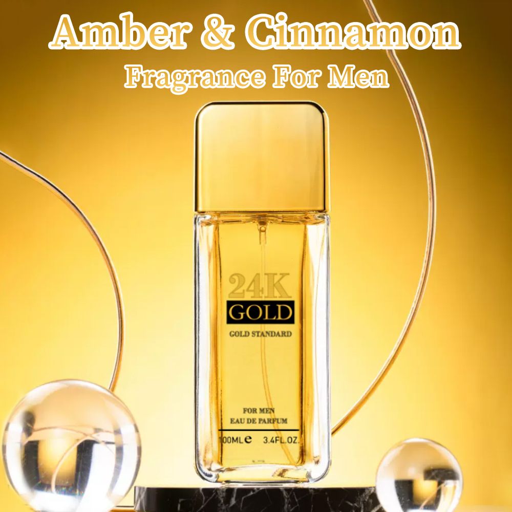 3.4f.0zMen's Eau De Toilette Spray, with Amber & Cinnamon Long-Lasting Perfume, Perfect forDating, Daily Life, Parties, Gift Giving, Notes OfBlood Orange, Grapefruit, Mint - Renee Lane Company