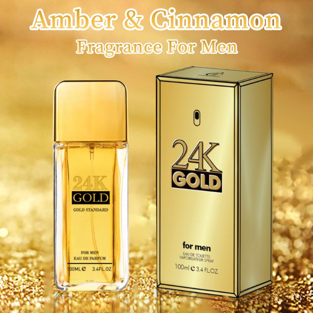 3.4f.0zMen's Eau De Toilette Spray, with Amber & Cinnamon Long-Lasting Perfume, Perfect forDating, Daily Life, Parties, Gift Giving, Notes OfBlood Orange, Grapefruit, Mint - Renee Lane Company