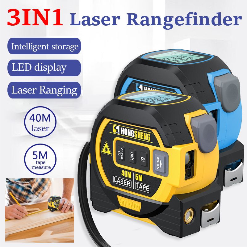 3 In 1 Laser Rangefinder LCD Display Distance Meter Infrared High-precision Intelligent Electronic Ruler Area Volumes Surveying - Renee Lane Company