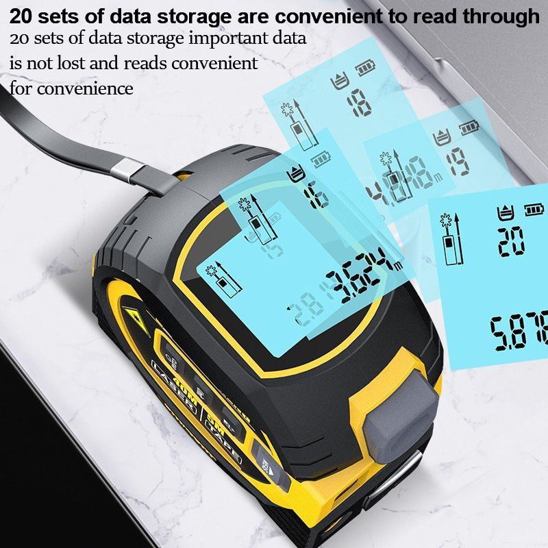 3 In 1 Laser Rangefinder LCD Display Distance Meter Infrared High-precision Intelligent Electronic Ruler Area Volumes Surveying - Renee Lane Company