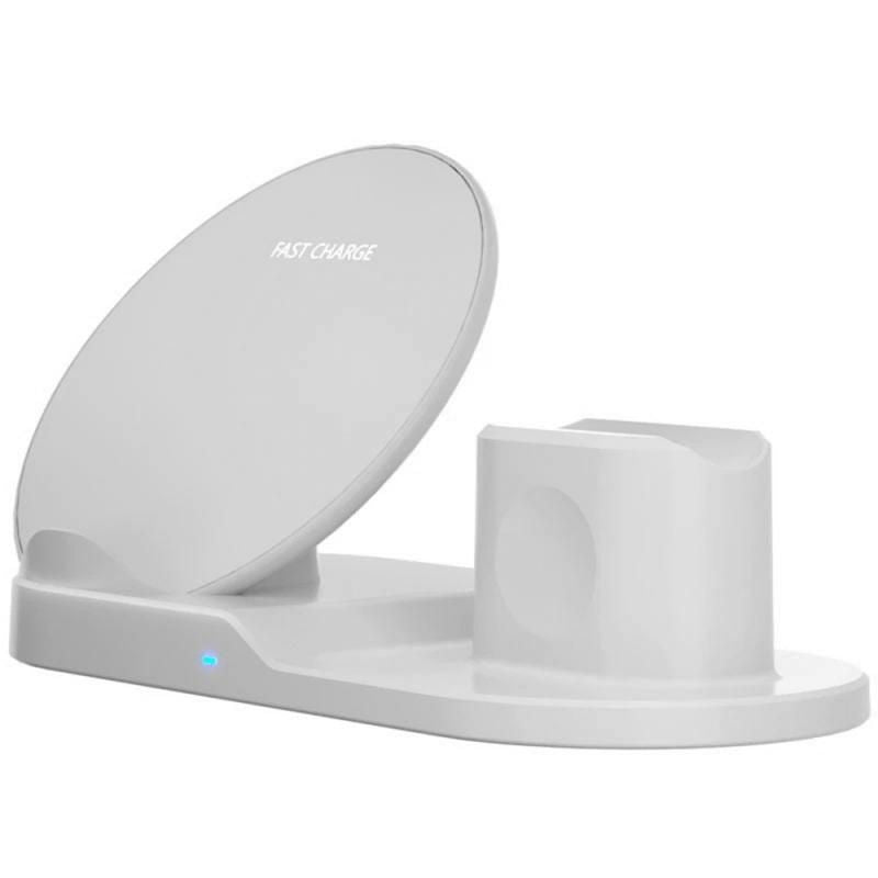 3 In 1 Wireless Charger Stand Quick Charging Dock Station For IPhone Apple Watch Airpods For Samsung S10 S9 10W Fast Charging - Renee Lane Company