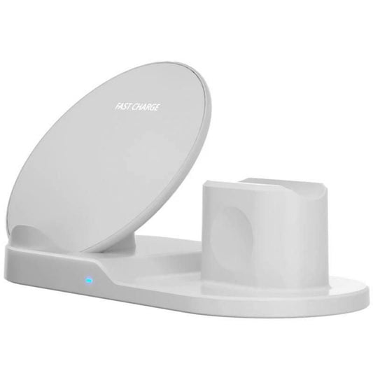 3 In 1 Wireless Charger Stand Quick Charging Dock Station For IPhone Apple Watch Airpods For Samsung S10 S9 10W Fast Charging - Renee Lane Company