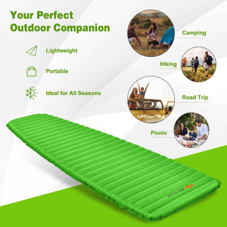 3 Inch Thick Inflatable Waterproof Camping Sleeping Pad - Renee Lane Company