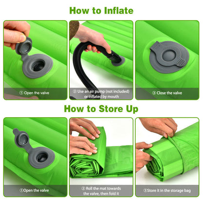 3 Inch Thick Inflatable Waterproof Camping Sleeping Pad - Renee Lane Company
