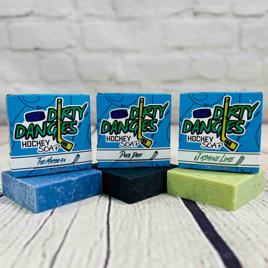 3 Pack Bundles - Dirty Dangles Hockey Soap Bars - Renee Lane Company