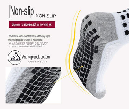 3 Pair Sport Socks Anti Slip W/ Grip Soccer Men Football Basketball Sock Premium - Renee Lane Company