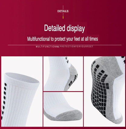 3 Pair Sport Socks Anti Slip W/ Grip Soccer Men Football Basketball Sock Premium - Renee Lane Company