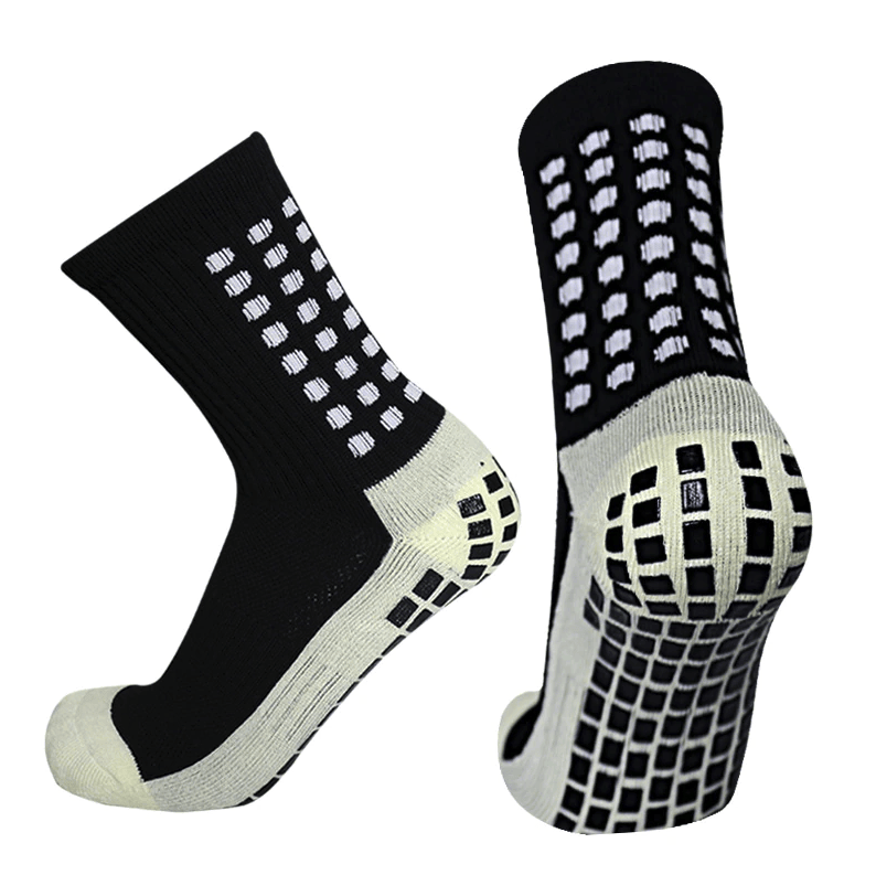 3 Pair Sport Socks Anti Slip W/ Grip Soccer Men Football Basketball Sock Premium - Renee Lane Company