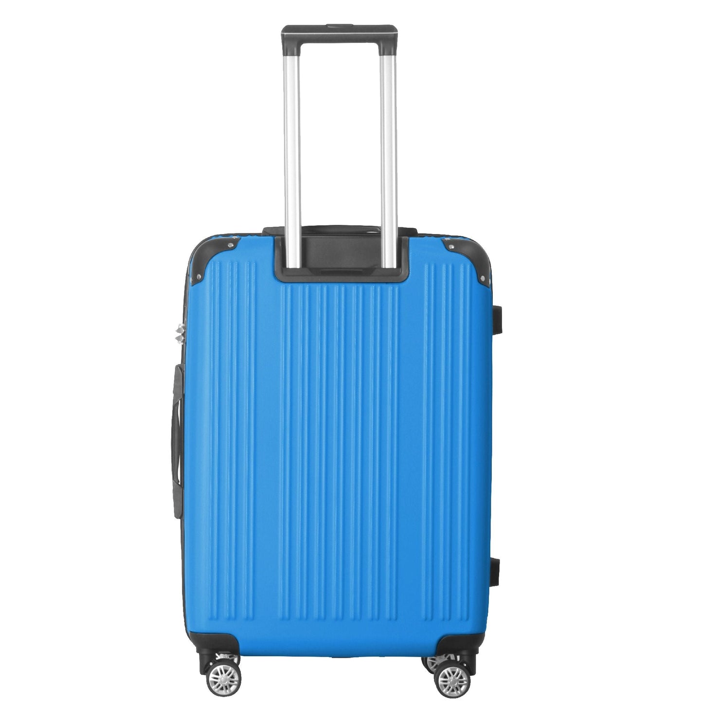 3-Piece Lightweight ABS Hardshell Luggage Set (20", 24", 26") in Deep Blue with Spinner Wheels, TSA Lock, and Adjustable Telescopic Handle - Durable Travel Suitcases - Renee Lane Company