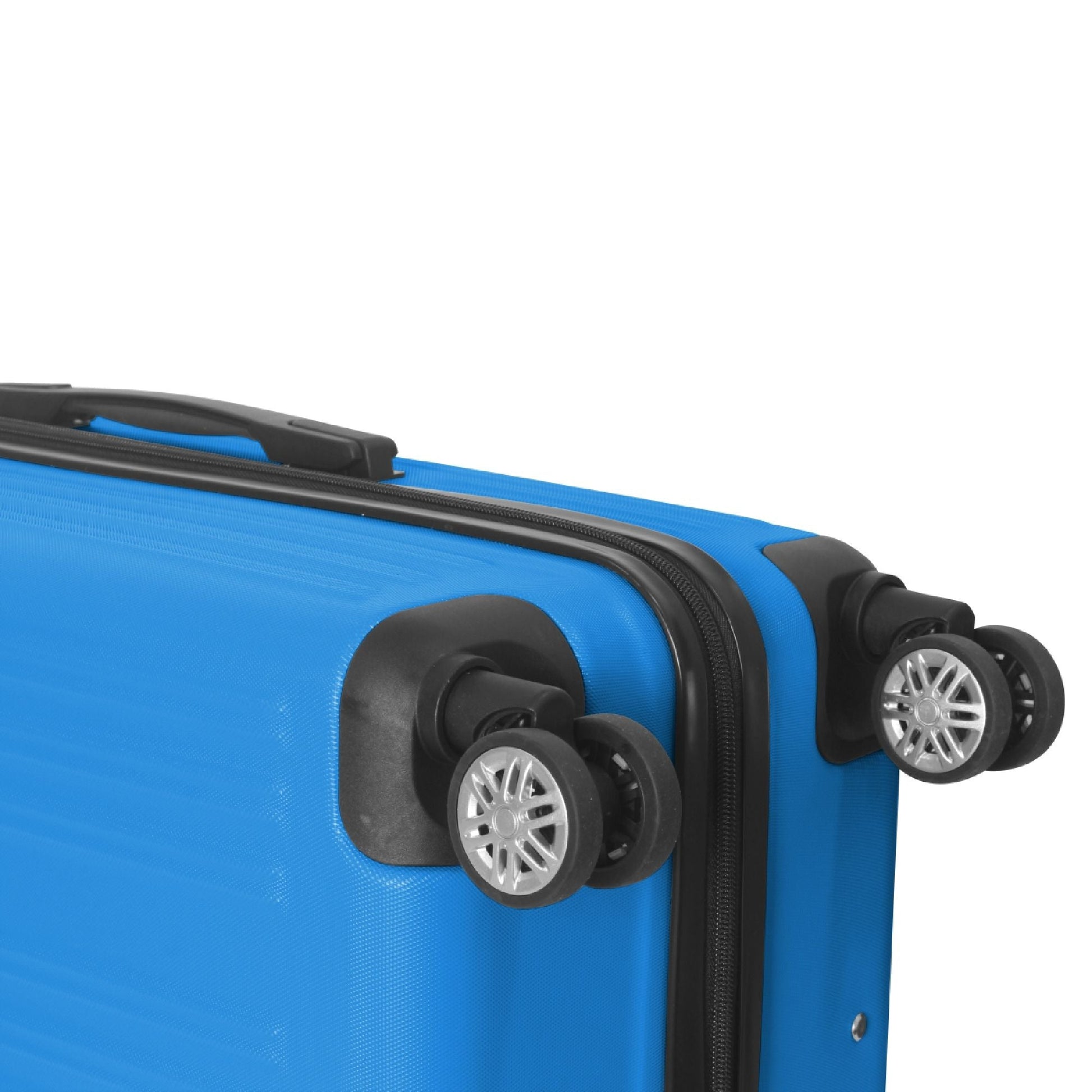 3-Piece Lightweight ABS Hardshell Luggage Set (20", 24", 26") in Deep Blue with Spinner Wheels, TSA Lock, and Adjustable Telescopic Handle - Durable Travel Suitcases - Renee Lane Company