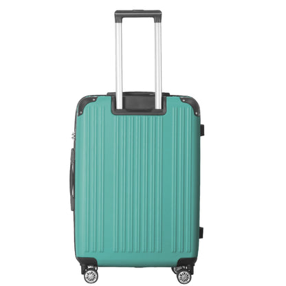 3-Piece Lightweight ABS Hardshell Luggage Set (20", 24", 26") in Fresh Green with Spinner Wheels, TSA Lock, and Adjustable Telescopic Handle - Durable Travel Suitcases - Renee Lane Company