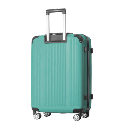 3-Piece Lightweight ABS Hardshell Luggage Set (20", 24", 26") in Fresh Green with Spinner Wheels, TSA Lock, and Adjustable Telescopic Handle - Durable Travel Suitcases - Renee Lane Company