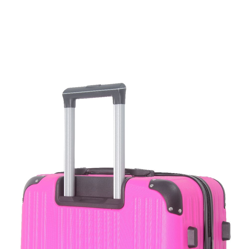 3-Piece Lightweight ABS Hardshell Luggage Set (20", 24", 26") in Honey Powder with Spinner Wheels, TSA Lock, and Adjustable Telescopic Handle - Durable Travel Suitcases - Renee Lane Company