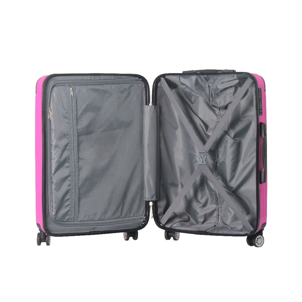 3-Piece Lightweight ABS Hardshell Luggage Set (20", 24", 26") in Honey Powder with Spinner Wheels, TSA Lock, and Adjustable Telescopic Handle - Durable Travel Suitcases - Renee Lane Company