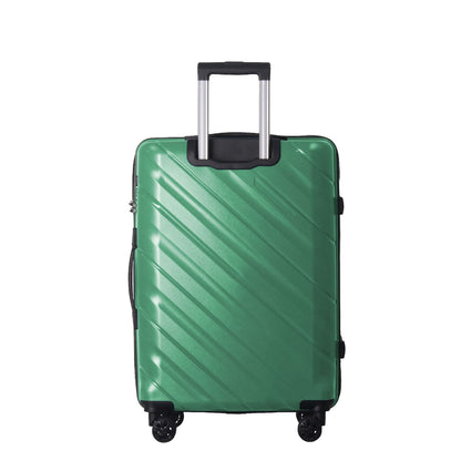 3-Piece Luggage Sets (20", 24", 28"), Suitcase with Wheels, Hardside Suitcase With Four Spinner Wheels and Scratch-Resistant Surface, Green - Renee Lane Company