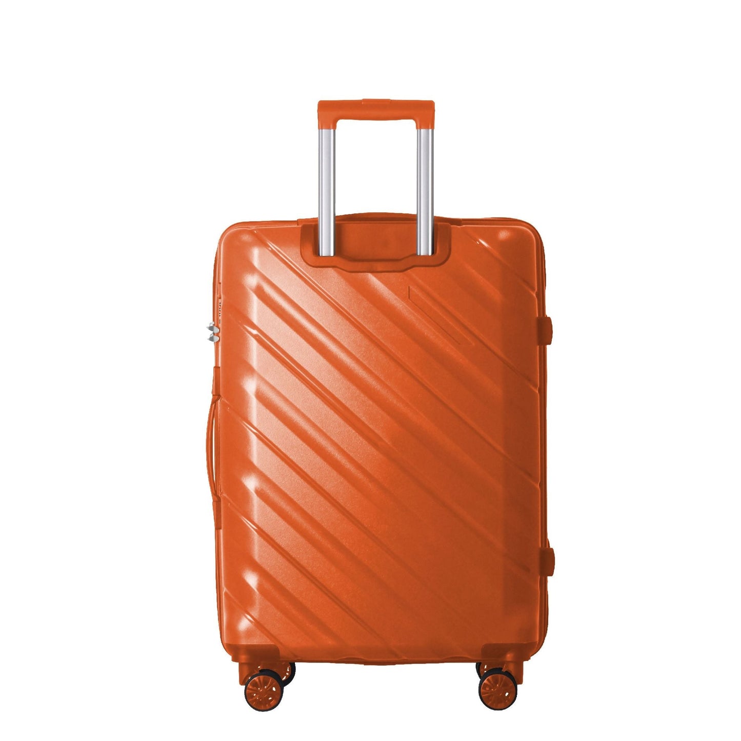 3-Piece Luggage Sets (20", 24", 28"), Suitcase with Wheels, Hardside Suitcase With Four Spinner Wheels and Scratch-Resistant Surface, Orange - Renee Lane Company