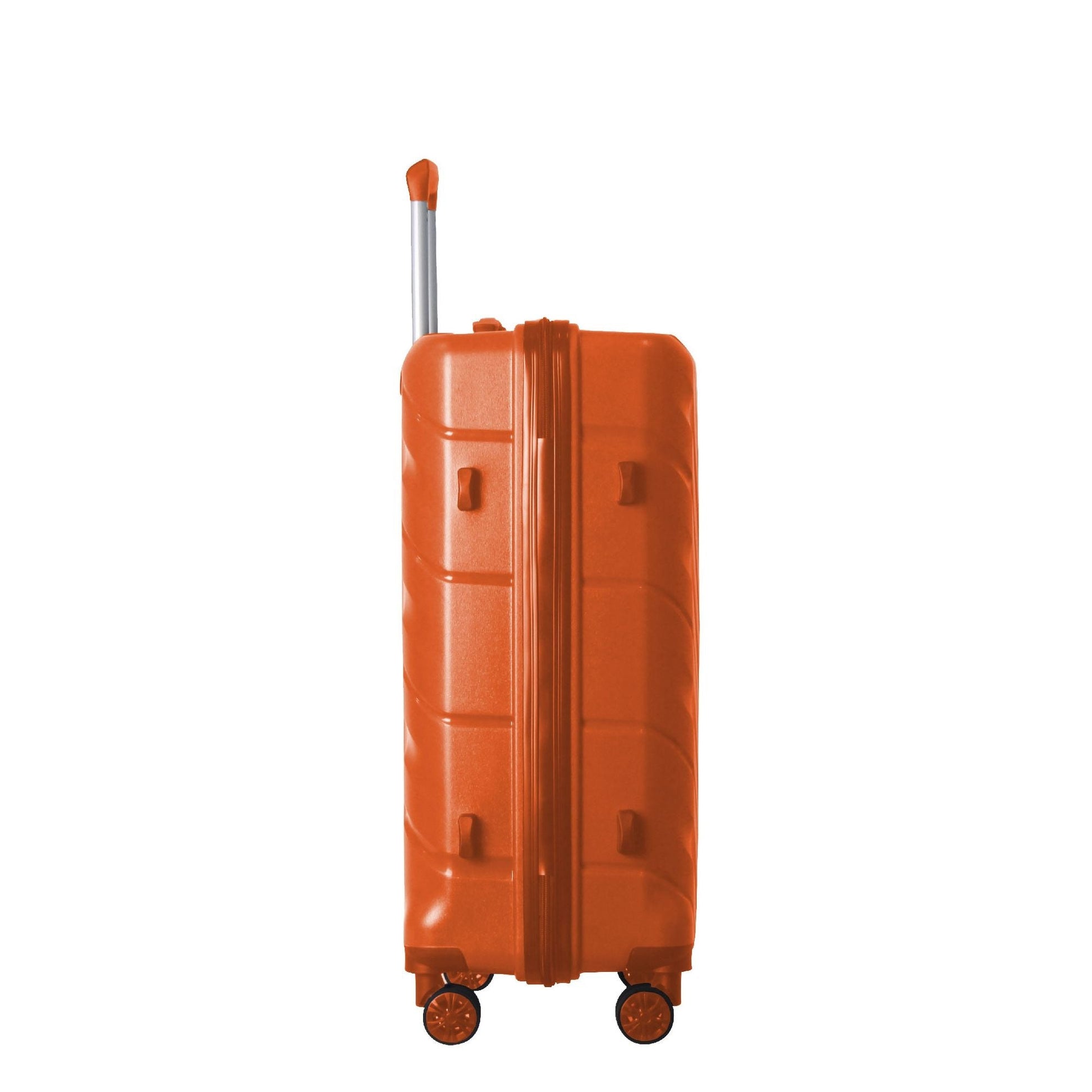 3-Piece Luggage Sets (20", 24", 28"), Suitcase with Wheels, Hardside Suitcase With Four Spinner Wheels and Scratch-Resistant Surface, Orange - Renee Lane Company